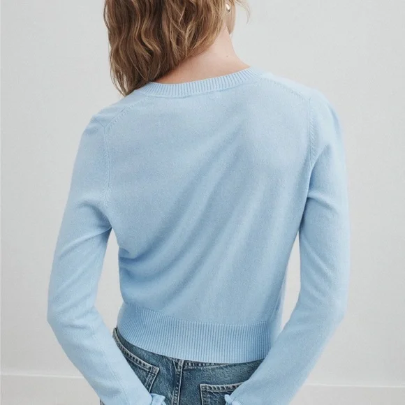 Sandro Light Blue Cardigan Sweater - Picture 2 of 6